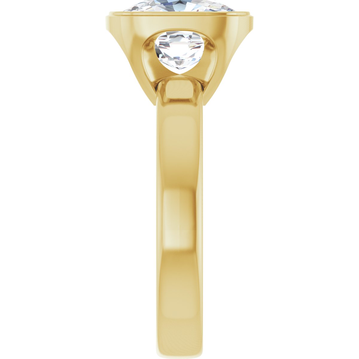 3 3/8 CTW Lab-Grown Diamond Engagement Ring in 14k yellow gold