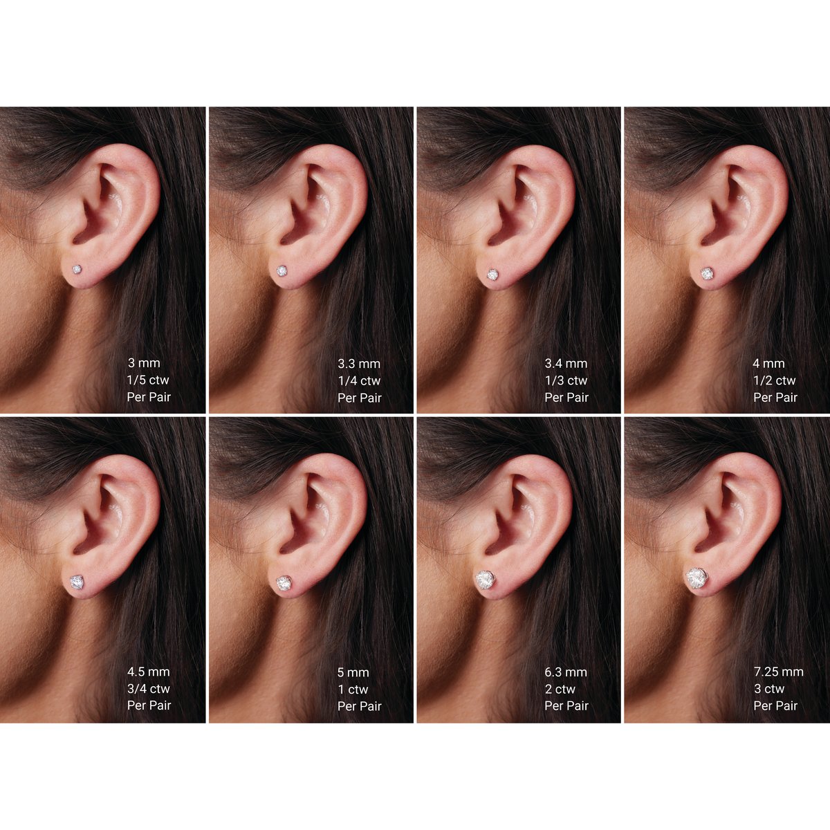 Lab-Grown Emerald Four-Prong Stud Earrings