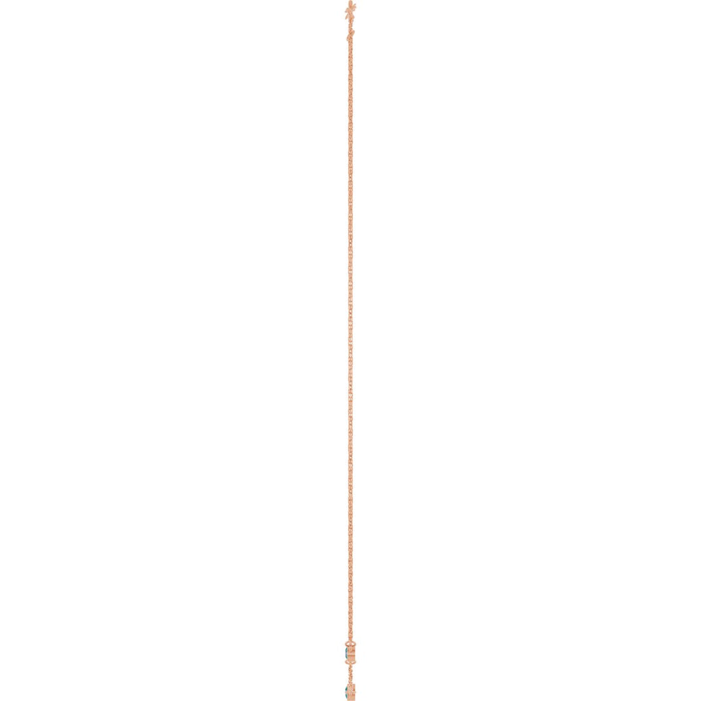 Natural Alexandrite 3-Station Necklace in 14k rose gold