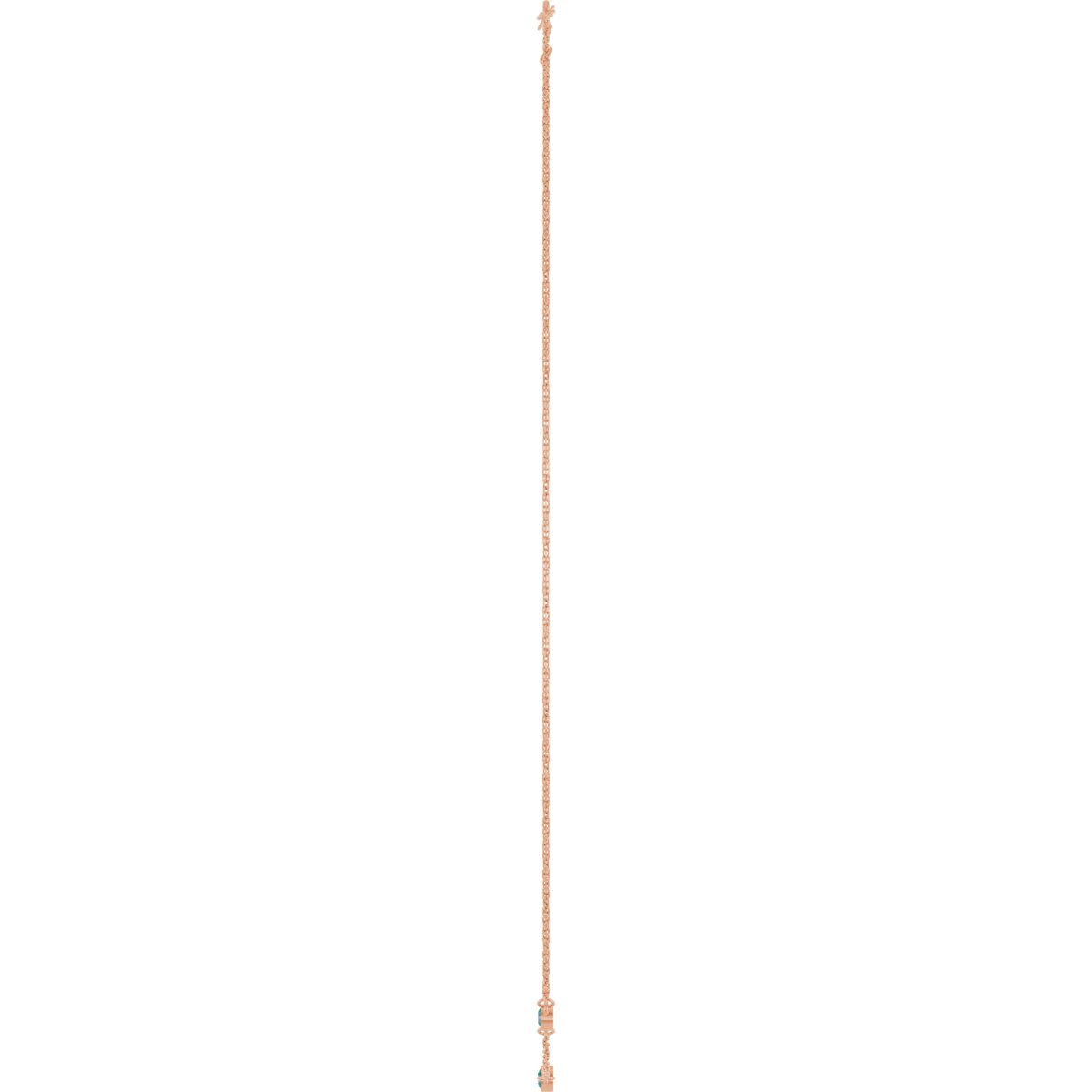 Natural Alexandrite 3-Station Necklace in 14k rose gold
