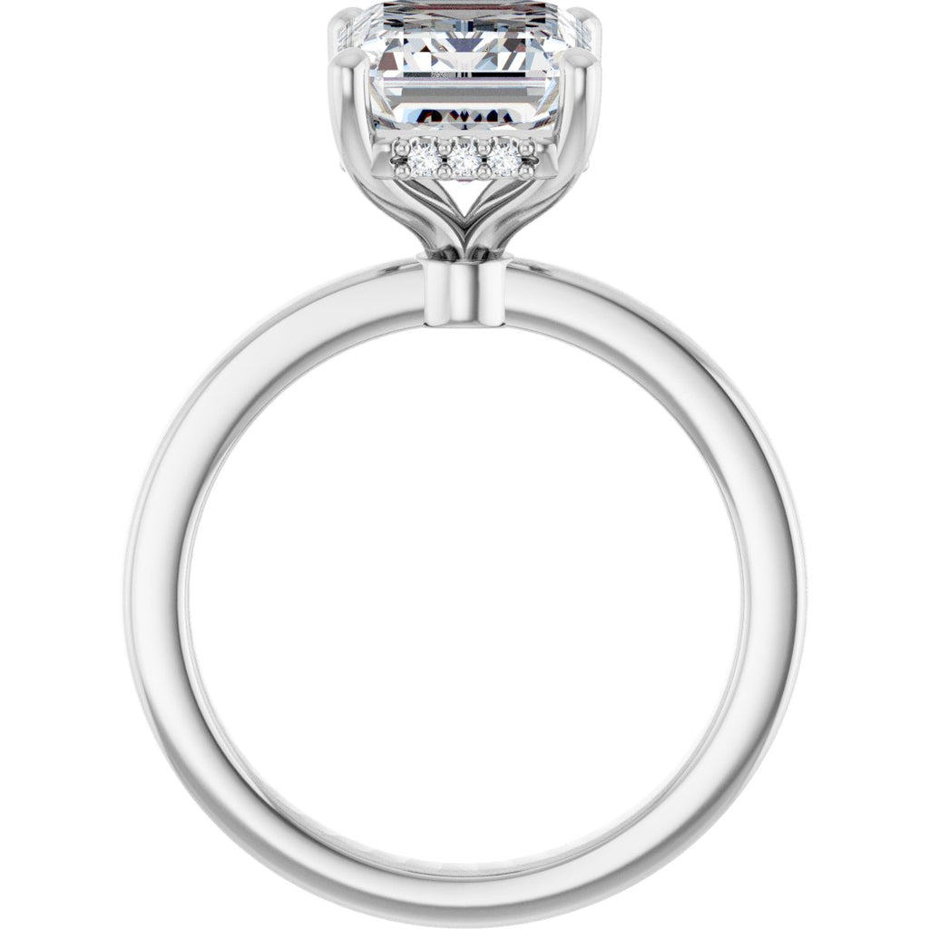 3 7/8 CTW Lab-Grown Diamond Engagement Ring in 14k white gold