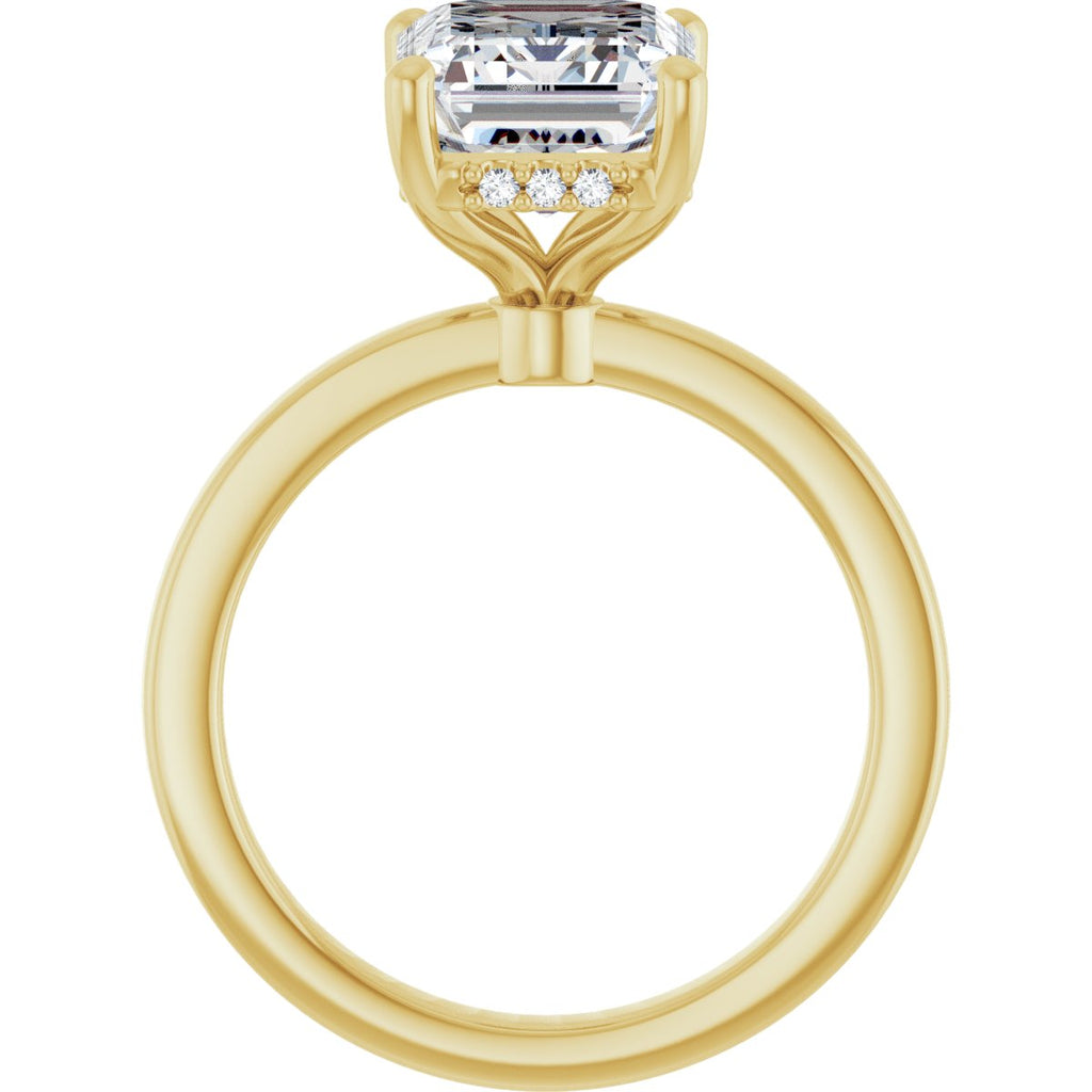 3 7/8 CTW Lab-Grown Diamond Engagement Ring in 14k yellow gold