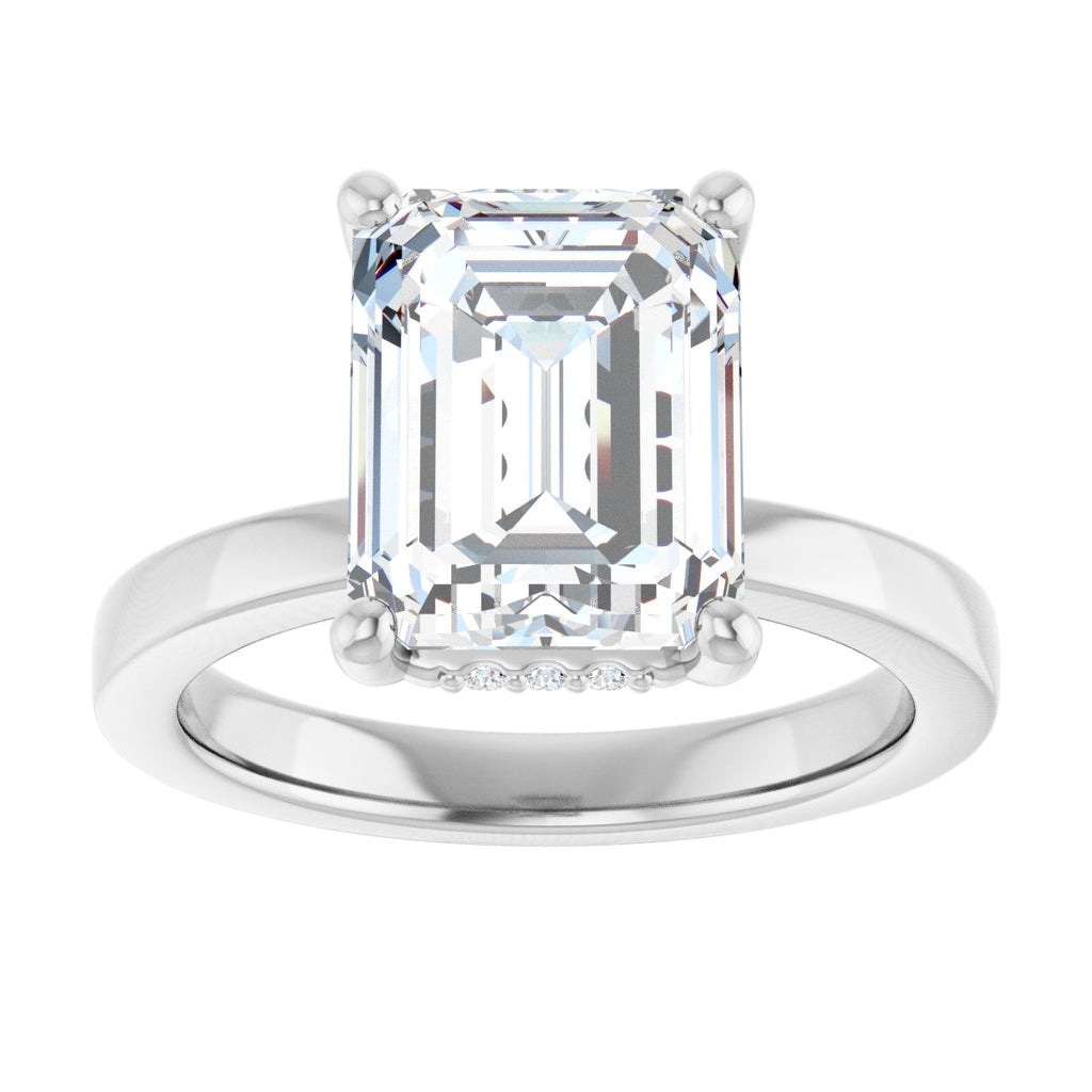 3 7/8 CTW Lab-Grown Diamond Engagement Ring in 14k white gold