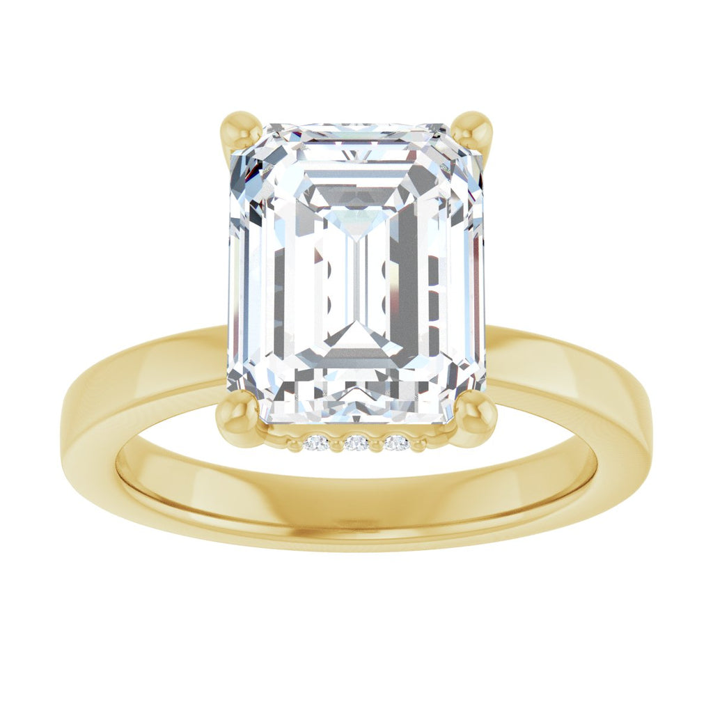 3 7/8 CTW Lab-Grown Diamond Engagement Ring in 14k yellow gold