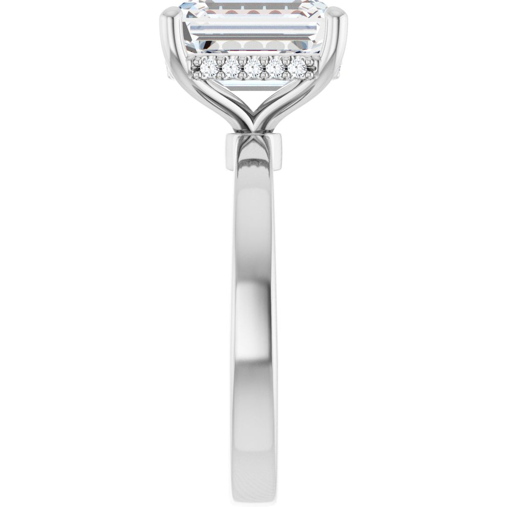 3 7/8 CTW Lab-Grown Diamond Engagement Ring in 14k white gold