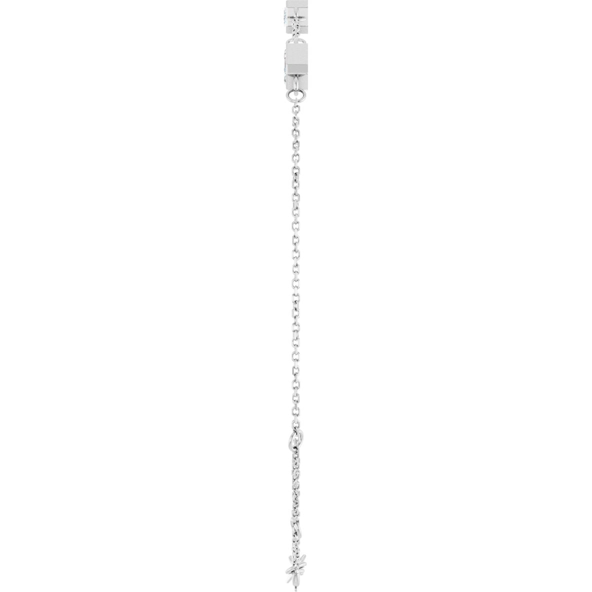 1 CTW Natural Diamond Bezel-Set 3-Stone Bracelet