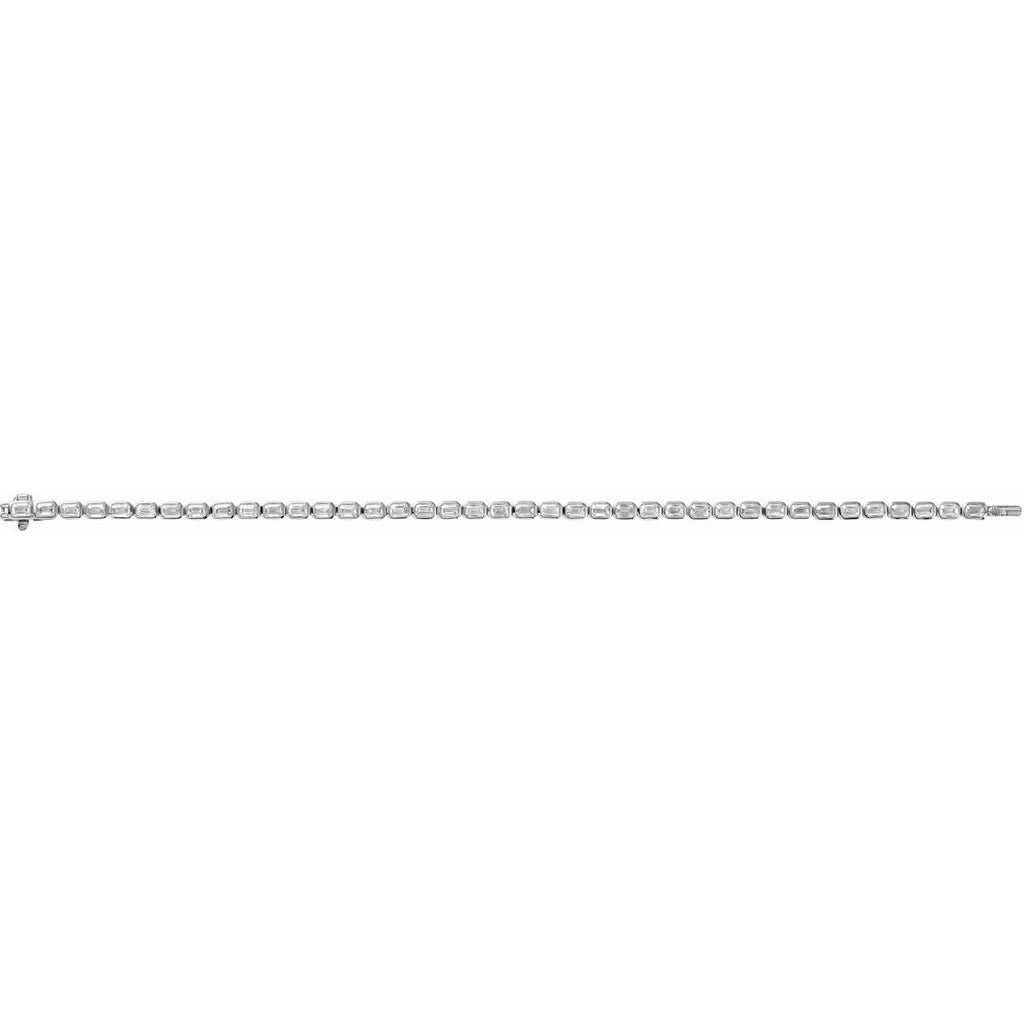 6 1/4 CTW Lab-Grown Diamond Line Bracelet in 14k white gold