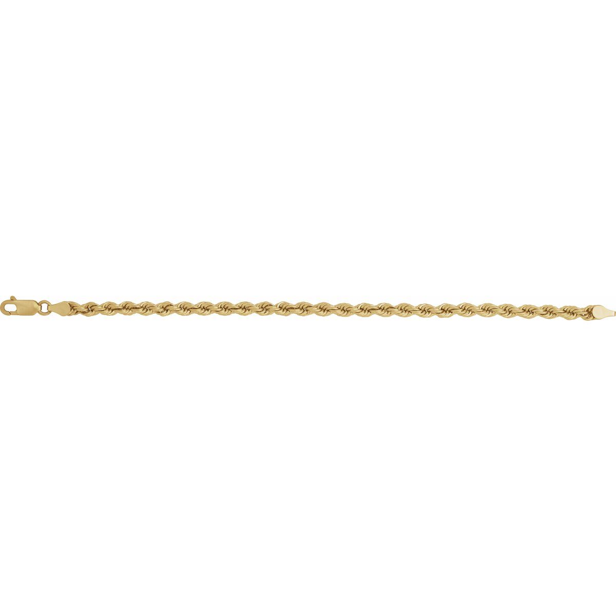 4 mm Rope Chain in 14k yellow gold
