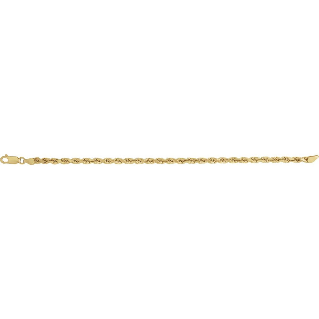 3.9 mm Diamond-Cut Rope Chain in 14k yellow gold