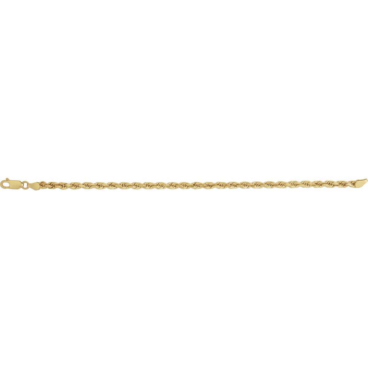 3.9 mm Diamond-Cut Rope Chain in 14k yellow gold