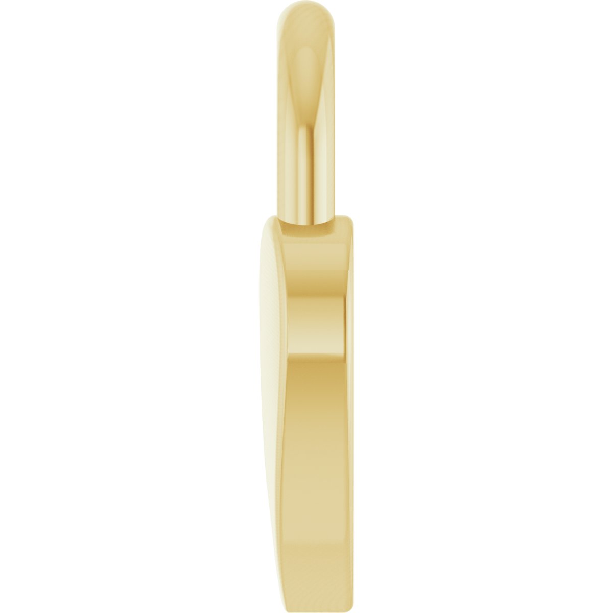 .03 CT Lab-Grown Diamond Heart Locket Charm/Pendant in 14k yellow gold