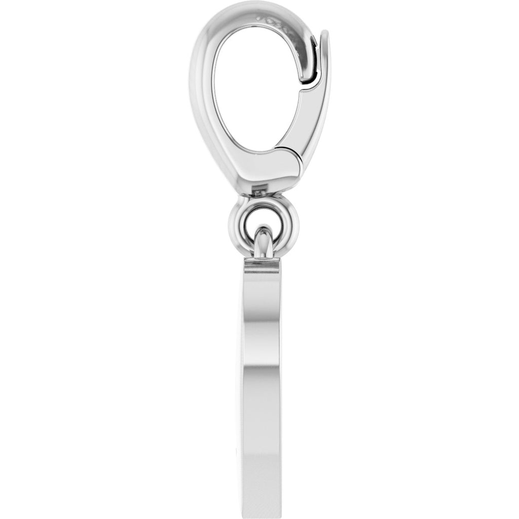 .02 CTW Lab-Grown Diamond Paw Print Heart Charm/Pendant