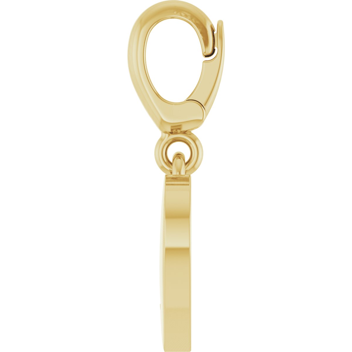.02 CTW Lab-Grown Diamond Paw Print Heart Charm/Pendant in 14k yellow gold