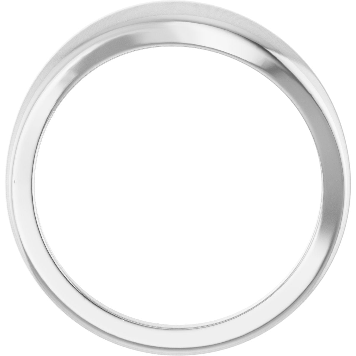 Freeform Dome Ring in 14k white gold
