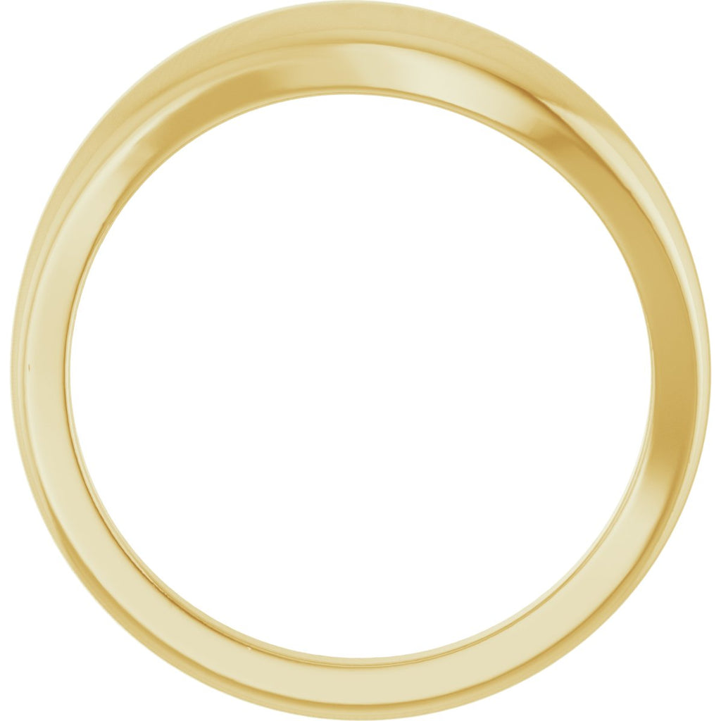 Freeform Dome Ring in 14k yellow gold