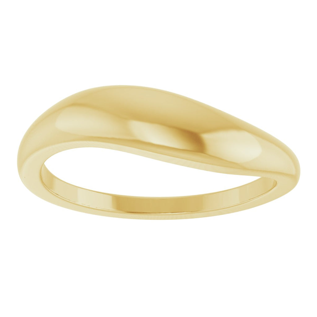 Freeform Dome Ring in 14k yellow gold