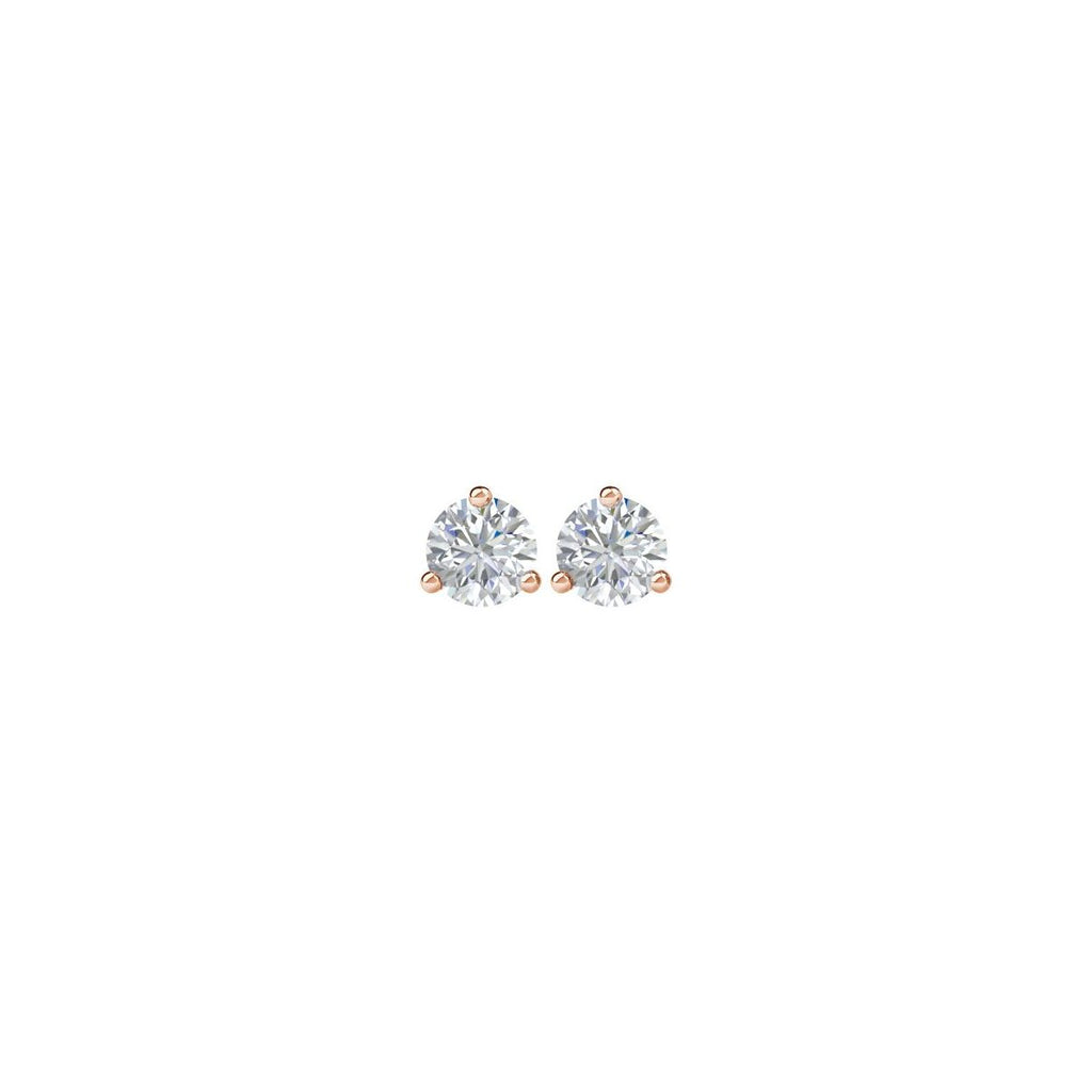 4 CTW Lab-Grown Diamond Earrings in 14k rose gold