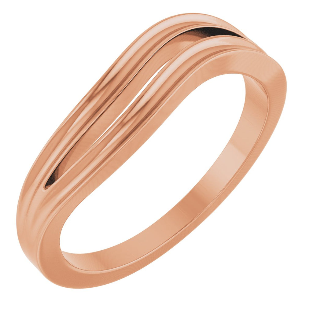 Freeform Ring in 14k rose gold