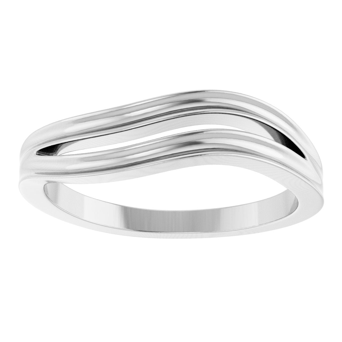 Freeform Ring in 14k white gold