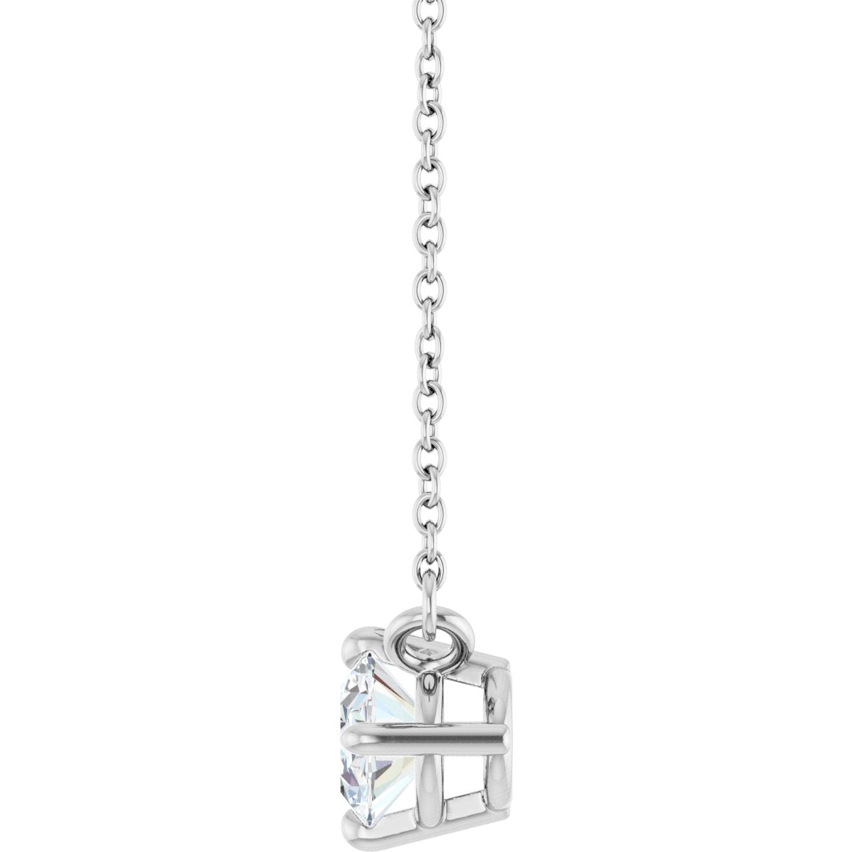 3/4 CT Lab-Grown Diamond Solitaire Necklace in platinum