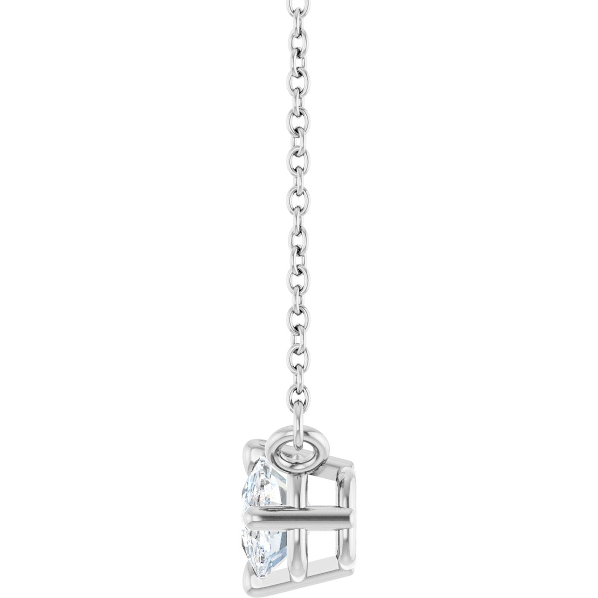 1 CT Lab-Grown Diamond Solitaire Necklace in platinum