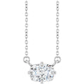 1 CT Lab-Grown Diamond Solitaire Necklace in platinum
