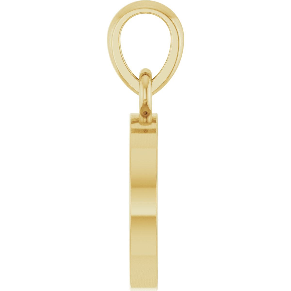 .02 CT Natural Diamond Evil Eye Pendant in 14k yellow gold