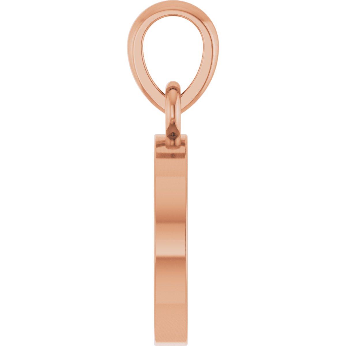 .02 CT Natural Diamond Evil Eye Pendant in 14k rose gold