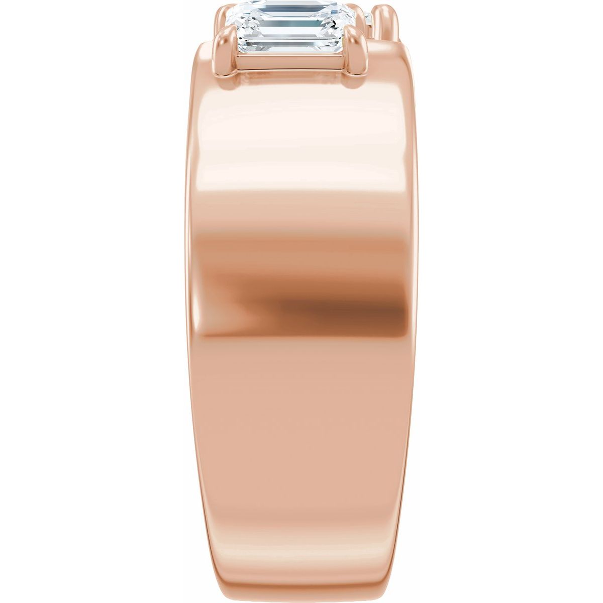 1 1/3 CTW Lab-Grown Diamond Two-Stone Engagement Ring in 14k rose gold