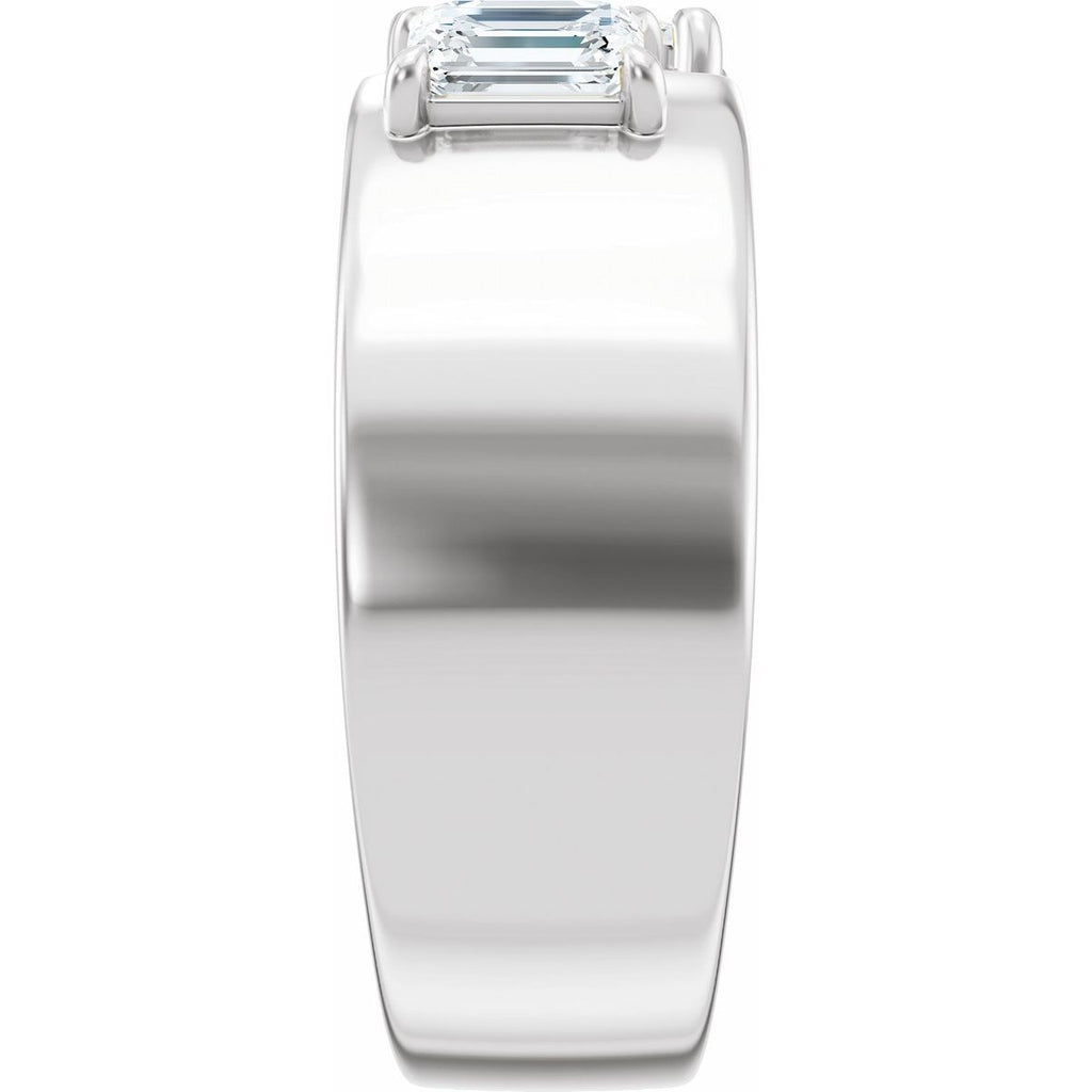 1 1/3 CTW Lab-Grown Diamond Two-Stone Engagement Ring in 14k white gold