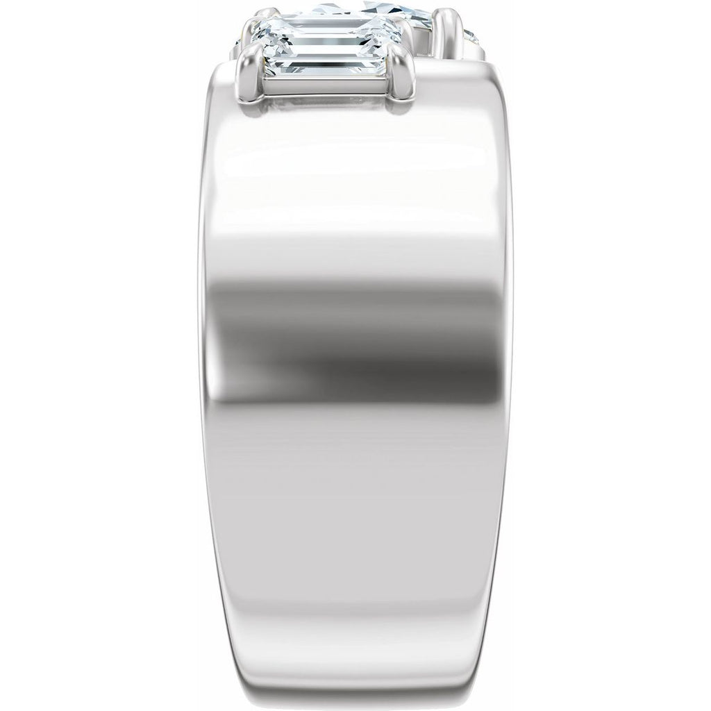 1 1/4 CTW Lab-Grown Diamond Two-Stone Engagement Ring in 14k white gold