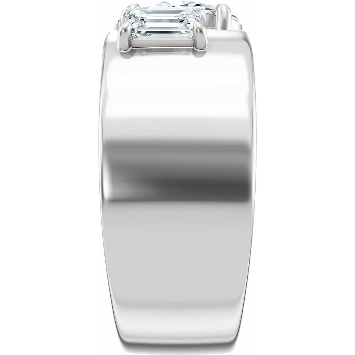 1 1/4 CTW Lab-Grown Diamond Two-Stone Engagement Ring in 14k white gold