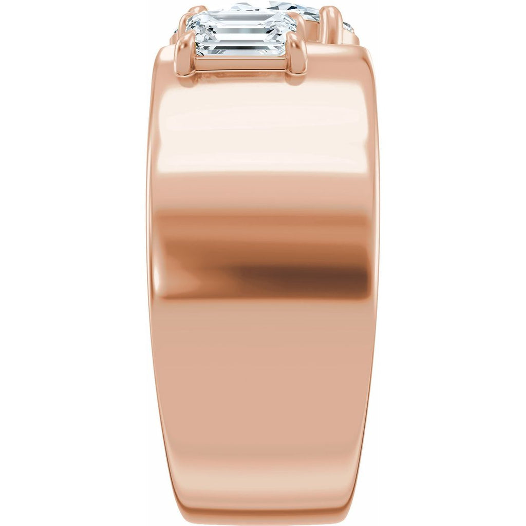 1 1/4 CTW Lab-Grown Diamond Two-Stone Engagement Ring in 14k rose gold