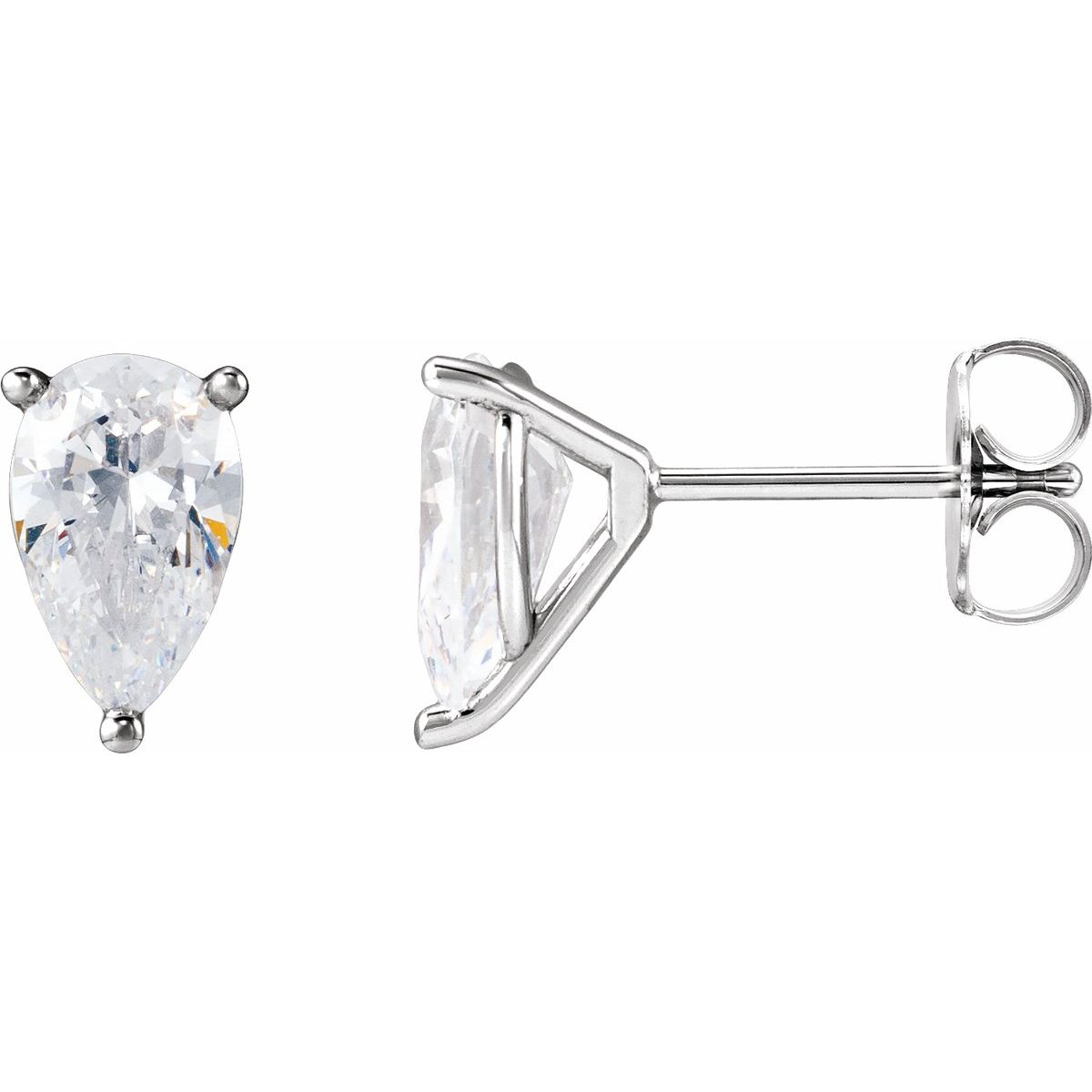 1 1/2 CTW Lab-Grown Diamond Cocktail-Style Earrings in 14k white gold