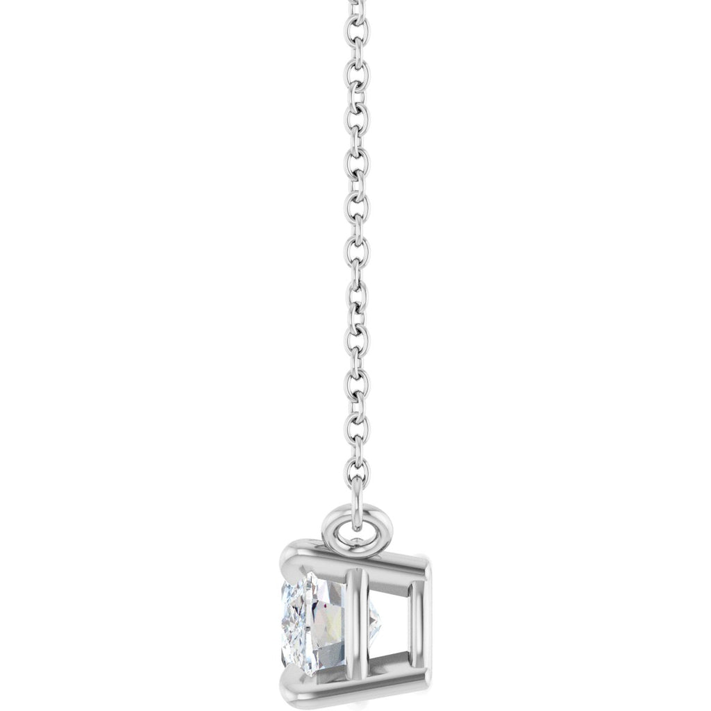 2 CT Lab-Grown Diamond Solitaire Necklace in 14k white gold
