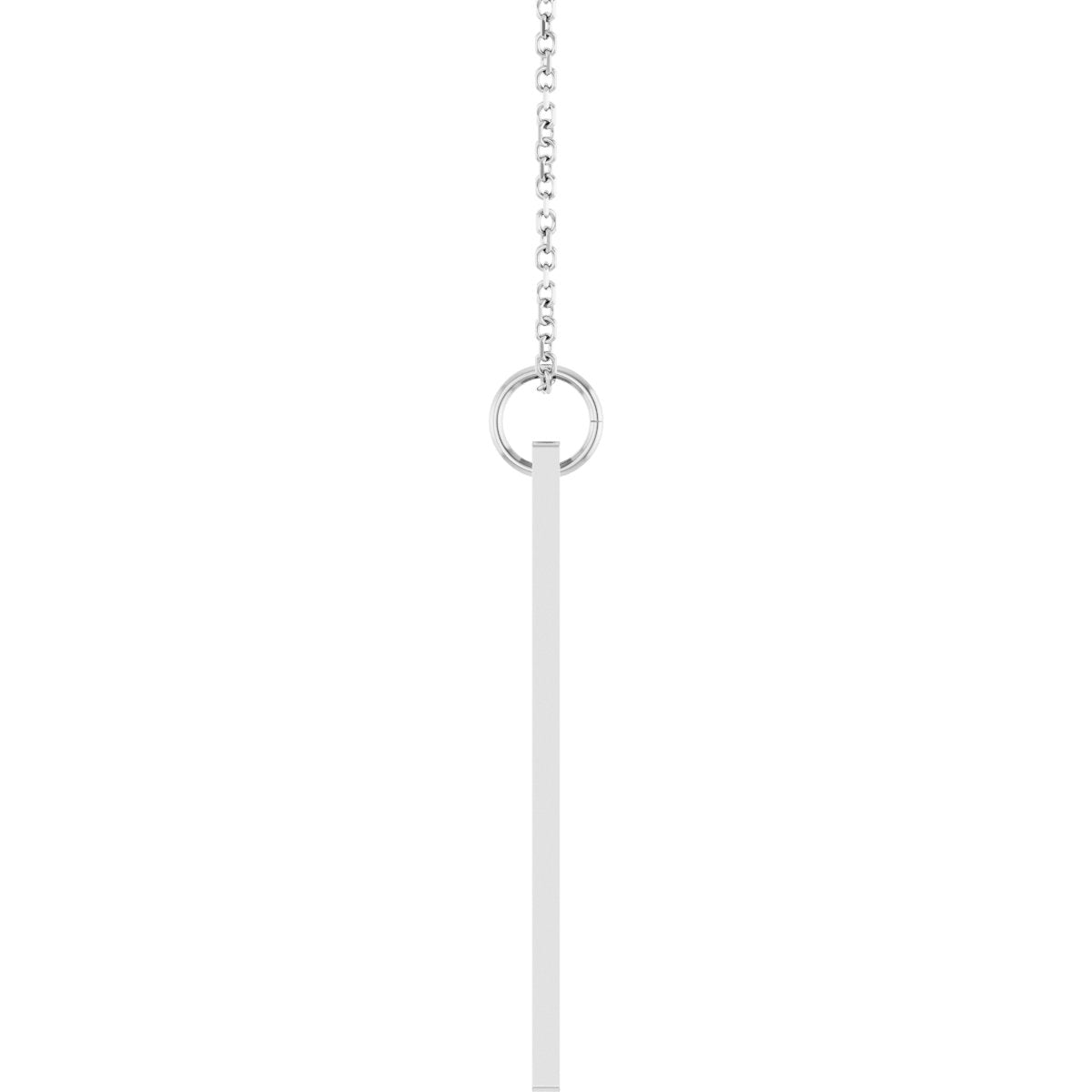 .03 CT Lab-Grown Diamond Engravable Bar Necklace