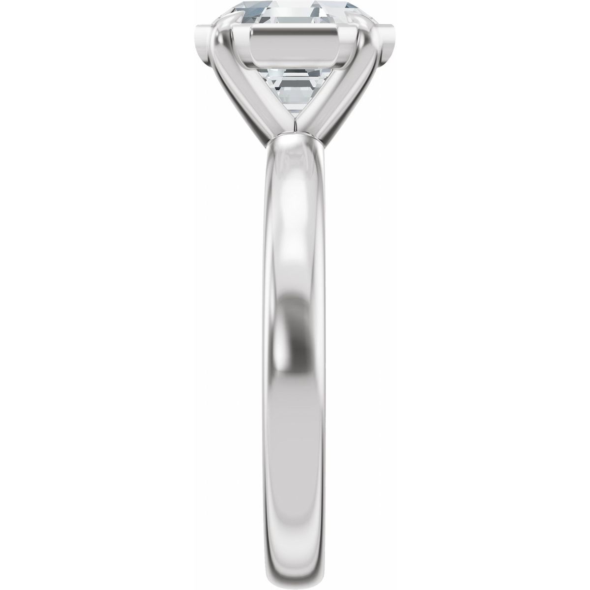 2 CT Octagon Lab-Grown Diamond Engagement Ring in 14k white gold