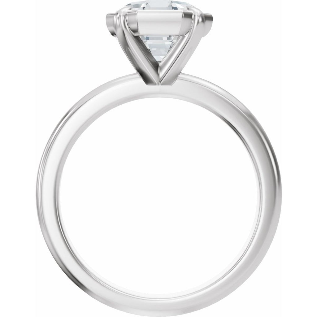 2 CT Octagon Lab-Grown Diamond Engagement Ring in 14k white gold