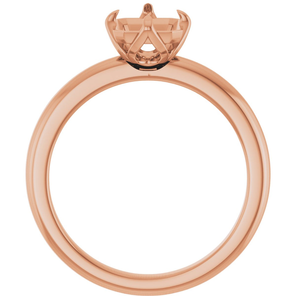2 CT Lab-Grown Diamond Engagement Ring in 14k rose gold