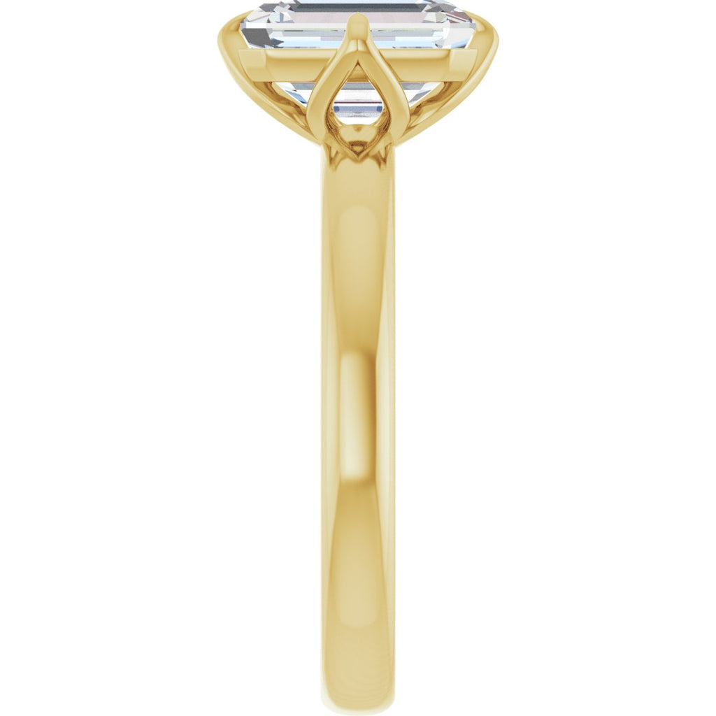 2 CT Lab-Grown Diamond Engagement Ring in 14k yellow gold
