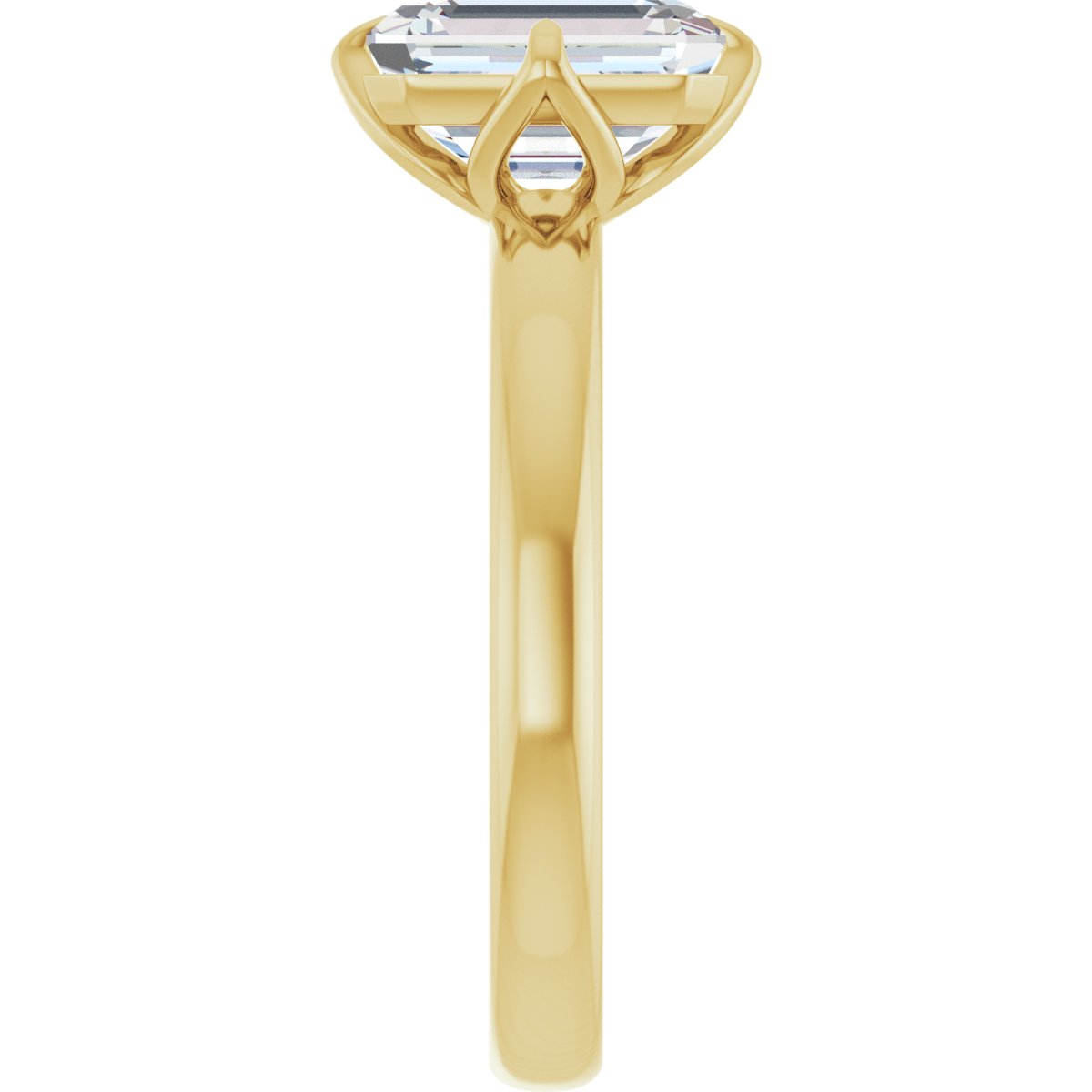 2 CT Lab-Grown Diamond Engagement Ring in 14k yellow gold