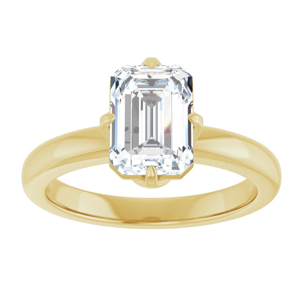 2 CT Lab-Grown Diamond Engagement Ring in 14k yellow gold