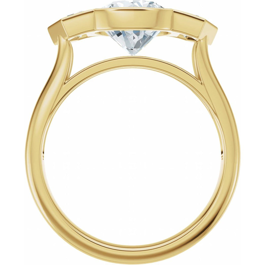 2 5/8 CTW Lab-Grown Diamond Engagement Ring in 14k yellow gold