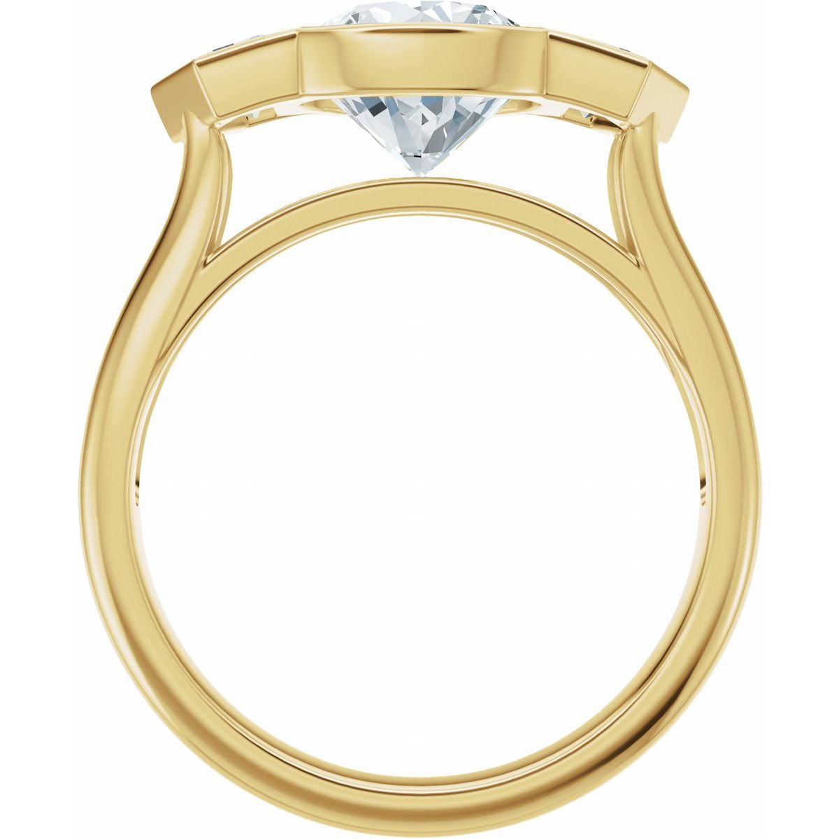 2 5/8 CTW Lab-Grown Diamond Engagement Ring in 14k yellow gold