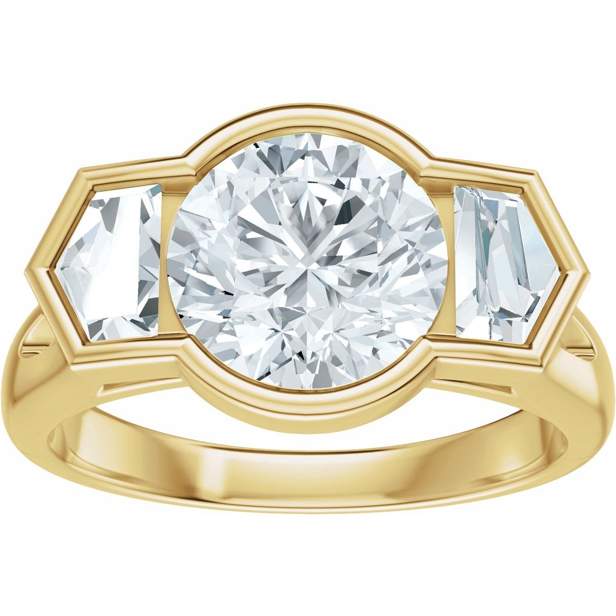 2 5/8 CTW Lab-Grown Diamond Engagement Ring in 14k yellow gold