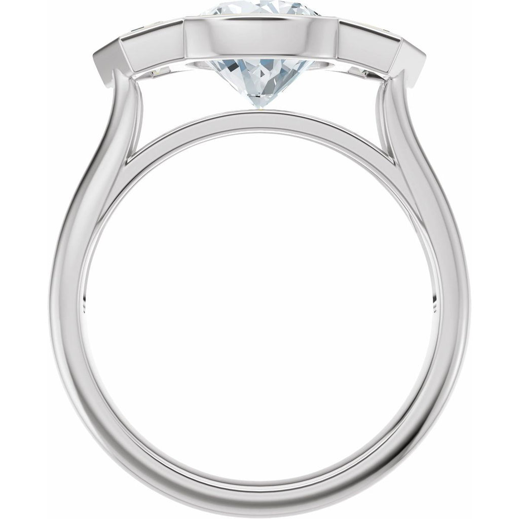 2 5/8 CTW Lab-Grown Diamond Engagement Ring in 14k white gold