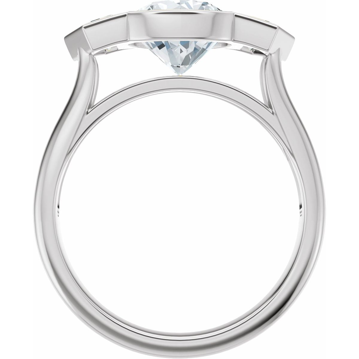 2 5/8 CTW Lab-Grown Diamond Engagement Ring in 14k white gold