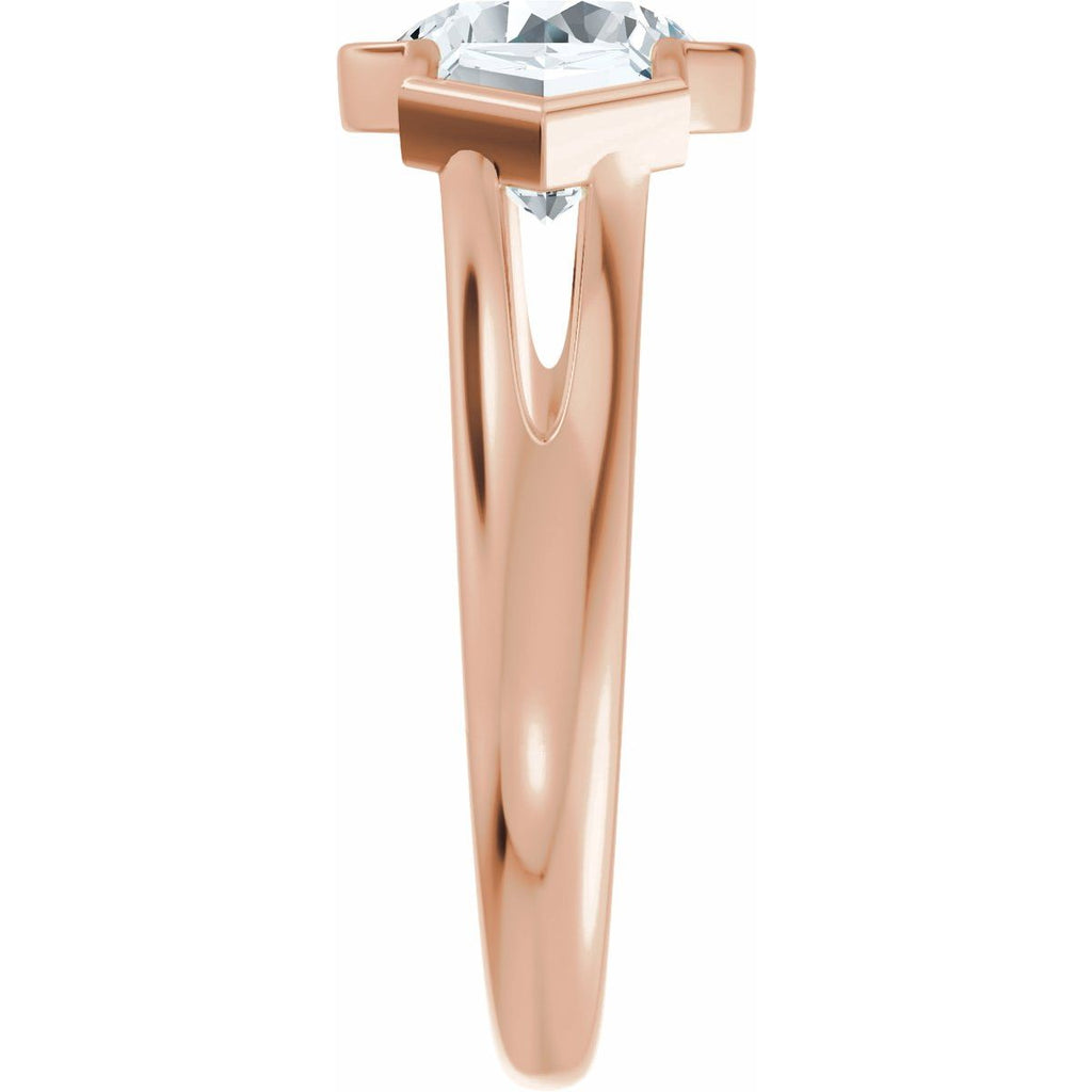 2 5/8 CTW Lab-Grown Diamond Engagement Ring in 14k rose gold