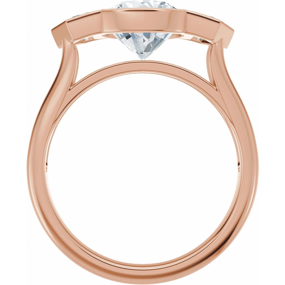 2 5/8 CTW Lab-Grown Diamond Engagement Ring in 14k rose gold
