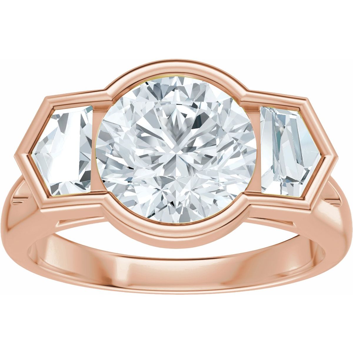 2 5/8 CTW Lab-Grown Diamond Engagement Ring in 14k rose gold